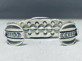 The Best Vintage Native American Navajo Vic Begay #8 Turquoise Sterling Silver Bracelet-Nativo Arts