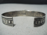 Important Albert Jake Vintage Native American Navajo Turquoise Sterling Silver Bracelet-Nativo Arts