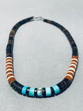 Native American Marvelous Vintage Santo Domingo Shell & Turquoise Necklace-Nativo Arts