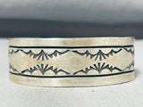 Brilliant Native American Navajo Sterling Silver Bracelet-Nativo Arts