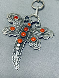 One Of The Most Unique Ever Vintage Native American Navajo Coral Sterling Silver Necklace-Nativo Arts