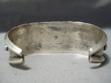 Amazing Vintage Native American Zuni Kingman Turquoise Sterling Silver Bracelet Old-Nativo Arts