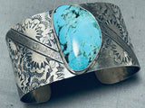 Marvelous San Felipe Huge Blue Diamond Sterling Silver Bracelet-Nativo Arts