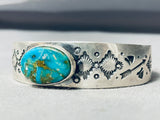 Important Vintage Native American Navajo Jeanette Dale Turquoise Sterling Silver Bracelet-Nativo Arts