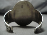 Stunning Mable Kee Vintage Native American Navajo Floral Sterling Silver Bracelet Cuff-Nativo Arts