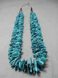 Magnificent Vintage Native American Navajo Spiderweb Turquoise Nugget Heishi Necklace Old-Nativo Arts