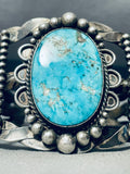 Coolest Twisted Cuff Vintage Native American Navajo Turquoise Sterling Silver Bracelet-Nativo Arts