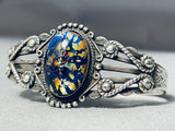 One Of The Best Earth Azurite Sterling Silver Bracelet-Nativo Arts