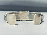 Midnight Sky Lapis Vintage Native American Navajo Sterling Silver Bracelet-Nativo Arts