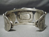 Heavy Thick Coin Native American Sterling Silver Coin Bracelet-Nativo Arts