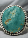 Huge Vintage Native American Navajo Royston Turquoise Sterling Silver Bracelet-Nativo Arts