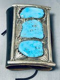 One Of The Best Biggest Vintage Native American Navajo Turquoise Sterling Silver Ketoh Bracelet-Nativo Arts
