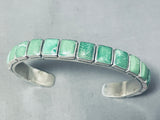 Important Federico Jimenez Turquoise Sterling Silver Bracelet-Nativo Arts