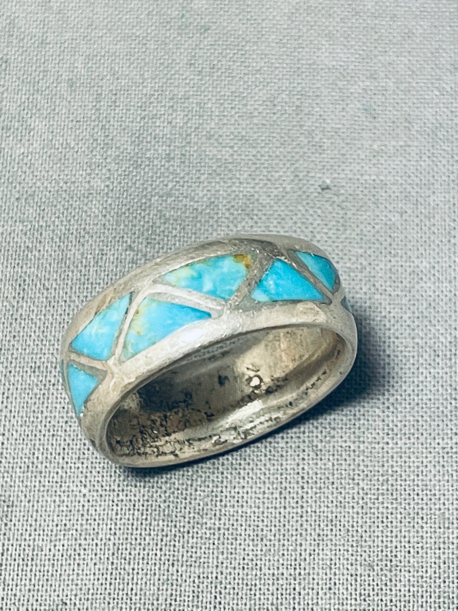 Native American Authentic And Detailed Vintage Zuni Turquoise 