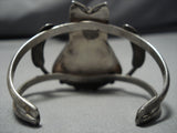 Magnificent Vintage Navajo Shell Sterling Silver Native American Bracelet Old-Nativo Arts