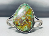 Captivating Vintage Native American Zuni Boulder Royston Turquoise Sterling Silver Bracelet-Nativo Arts