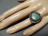 Eye-catching Vintage Native American Navajo Royston Turquoise Sterling Silver Ring-Nativo Arts