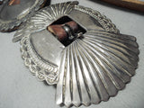 Huge Old Heavy Vintage Native American Navajo Hand Wrought Sterling Silver Concho Belt-Nativo Arts