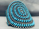 One Of The Best Vintage Native American Zuni Turquoise Sterling Silver Bracelet-Nativo Arts