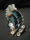 Important Native American Zuni Eldred Martinez Turquoise Sterling Silver Ring-Nativo Arts