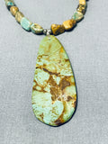 Native American Outstanding Vintage Santo Domingo Royston Turquoise Sterling Silver Necklace-Nativo Arts