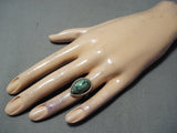 Superior Vintage Native American Navajo Damale Turquoise Sterling Silver Ring Old-Nativo Arts