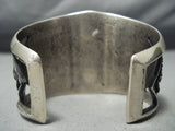 Incredible Navajo Sterling Silver Crosses Bracelet Native American-Nativo Arts