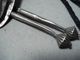 Unique Vintage Native American Navajo Royston Turquoise Sterling Silver Bolo Tie Old-Nativo Arts