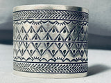 One Of The Most Detailed Teepee Love Vintage Native American Navajo Sterling Silver Bracelet-Nativo Arts