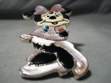 Biggest Crazy Native American Minnie Mouse Turquoise Sterling Silver Ring-Nativo Arts