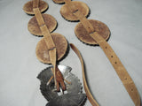 Huge Old Heavy Vintage Native American Navajo Hand Wrought Sterling Silver Concho Belt-Nativo Arts