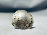1937 Coin Vintage Native American Navajo Sterling Silver Ring Old-Nativo Arts