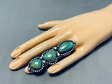 Unbelievable Native American Navajo Royston Turquoise Sterling Silver Ring-Nativo Arts
