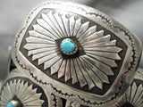 One Of Best Vintage Native American Navajo Turquoise Sterling Silver Hat Concho Belt Old-Nativo Arts