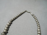 Incredible Vintage Navajo Blue Gem Turquoise Necklace Sterling Silver-Nativo Arts