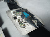 710 Gram Vintage Native American Navajo Turquoise Inlay Sterling Silver Concho Belt-Nativo Arts