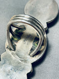 45 Gram Colossal Vintage Native American Navajo Turquoise Sterling Silver Ring-Nativo Arts