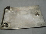Superlative Vintage Hopi Native American Sterling Silver Kokopelli Buckle-Nativo Arts