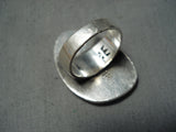 Important Bernard Dawayhoya Vintage Native American Hopi Sterling Silver Ring Old-Nativo Arts