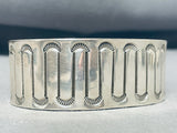 Brilliant Vintage Native American Navajo Sterling Silver Copper Heavy Bracelet-Nativo Arts
