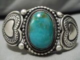 Important Native American Navajo Leon Martinez Royston Turquoise Sterling Silver Bracelet-Nativo Arts