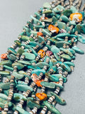 Native American Important Rye Whitegoat Green Turquoise Shell Vintage Necklace-Nativo Arts