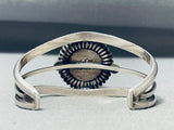 Native American Dramatic Vintage Kingman Turquoise Sterling Silver Bracelet-Nativo Arts