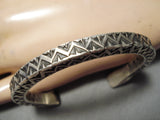 Exquisite Vintage Zuni Sterling Silver Bracelet Native American-Nativo Arts