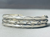 Rare Vintage Native American Navajo Sterling Silver Bracelet-Nativo Arts