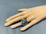 Unique Native American Navajo Sterling Silver Horse Ring-Nativo Arts