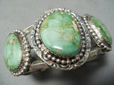 High Grade Museum Vintage Native American Navajo Damale Turquoise Sterling Silver Bracelet-Nativo Arts