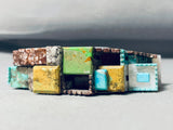 The Craziest Southwestern Sterling Silver Inlay Pueblo Bracelet-Nativo Arts