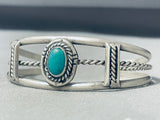 Incredible Vintage Native American Navajo Cerrillos Turquoise Sterling Silver Bracelet-Nativo Arts