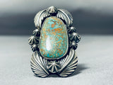 Jake Francosa San Felipe Royston Turquoise Sterling Silver Ring-Nativo Arts